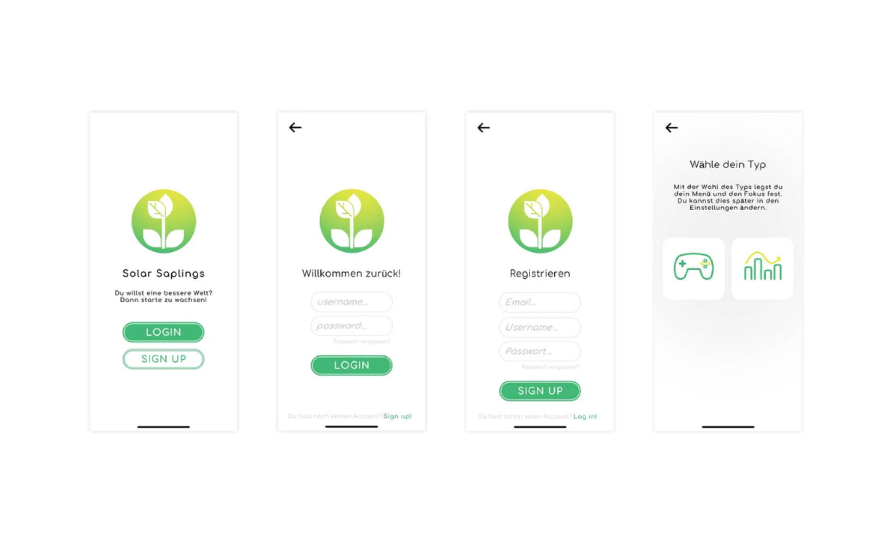 Solar Saplings - app concept