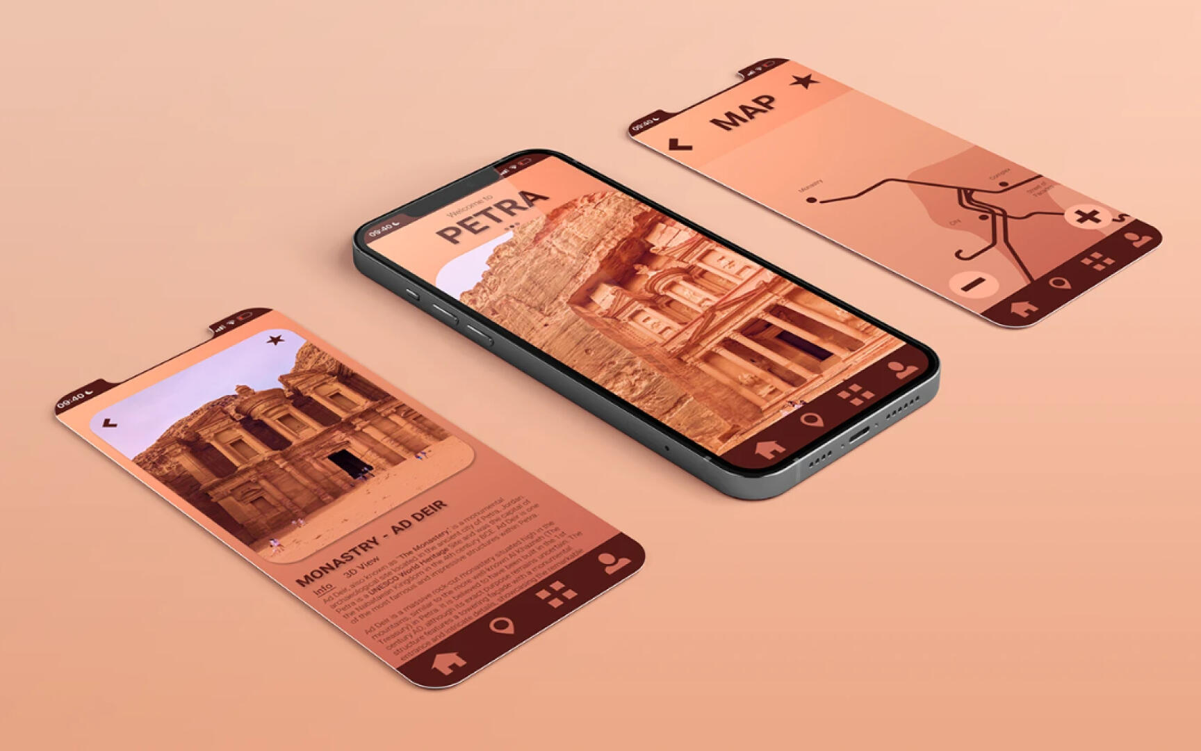 Petra Explorer - app concept