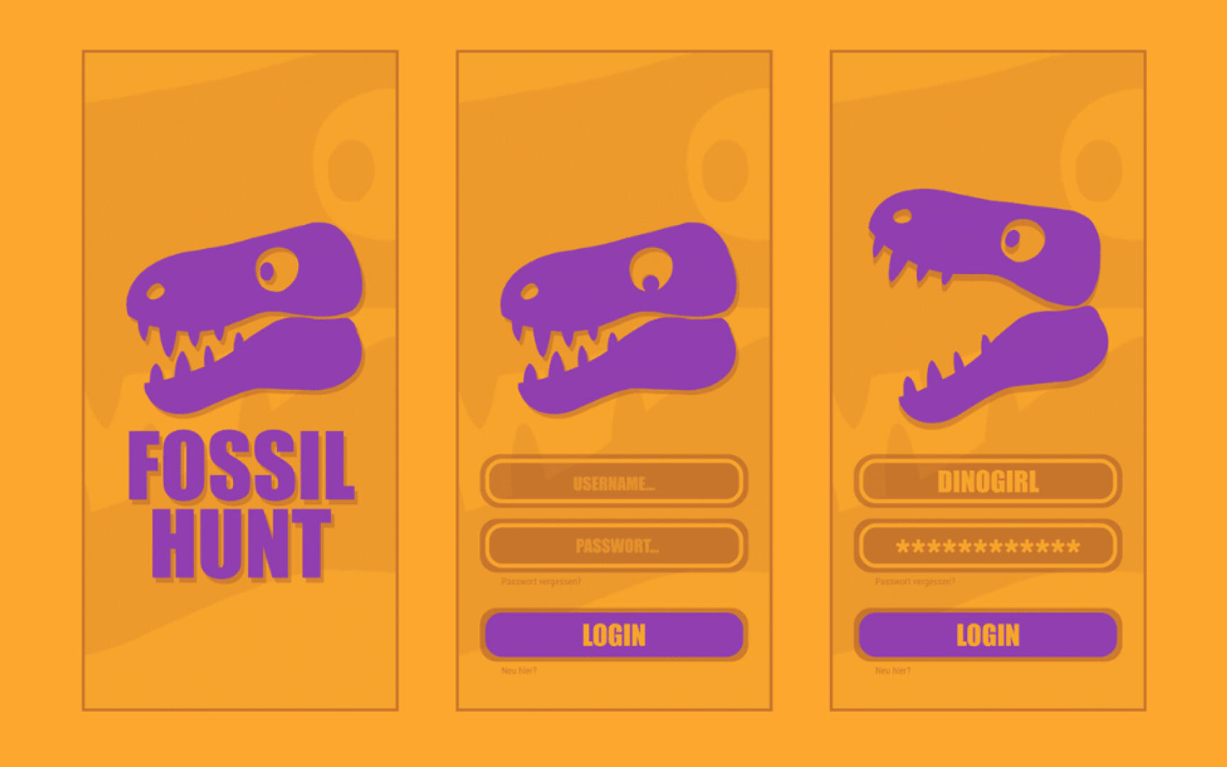 Fossil Hunt - app concept