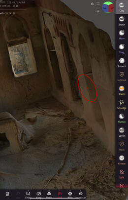 Editing the inside of a abandoned house in Al Hamra